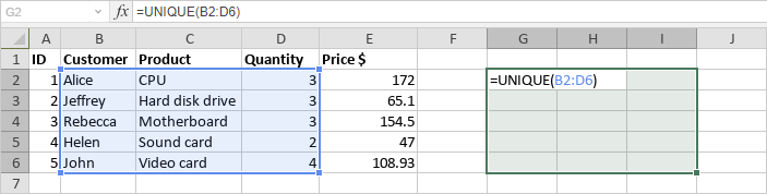 Insert array formulas